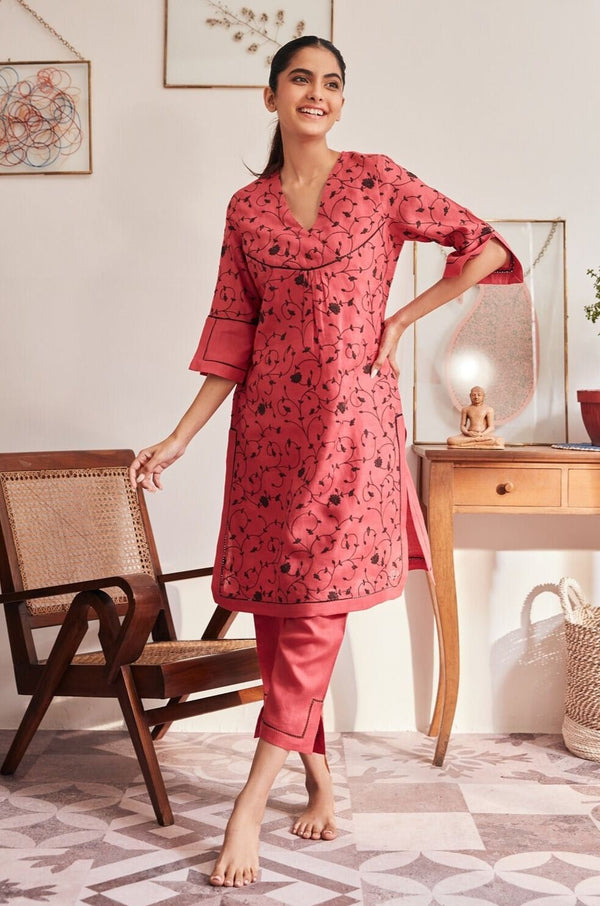 Brush with the Botanical Kurti - Yell With Us