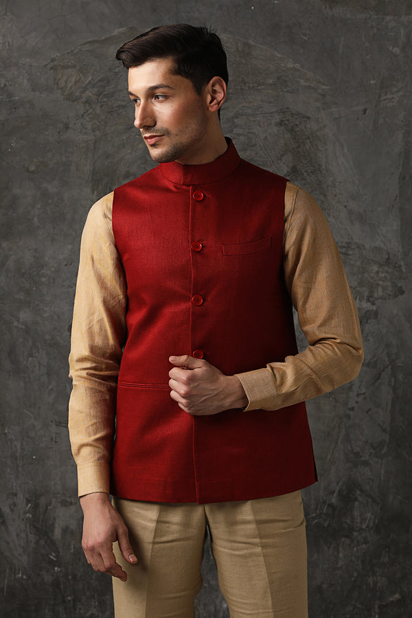 Jaunty Nehru Jacket - Yell With Us