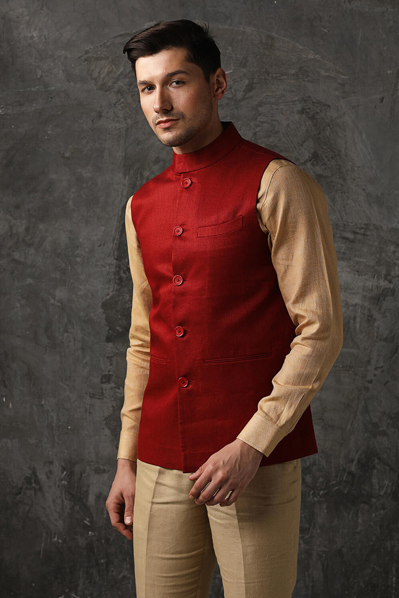 Jaunty Nehru Jacket - Yell With Us