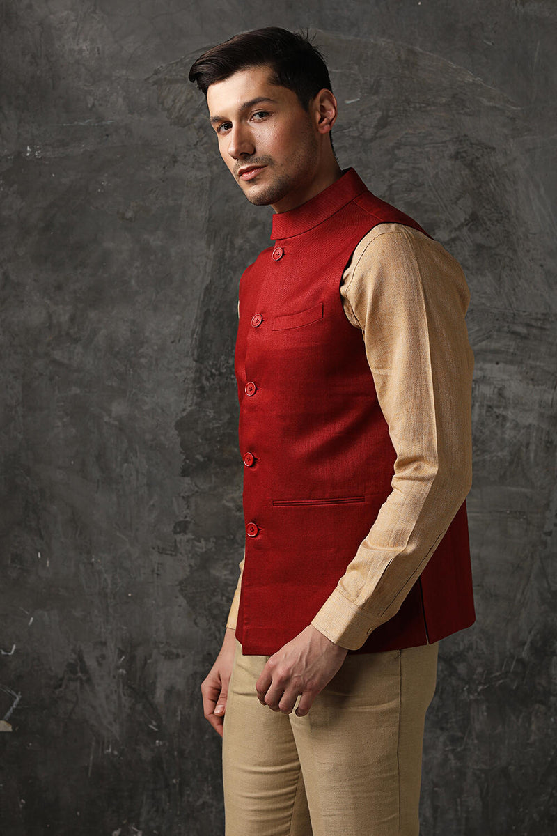 Jaunty Nehru Jacket - Yell With Us