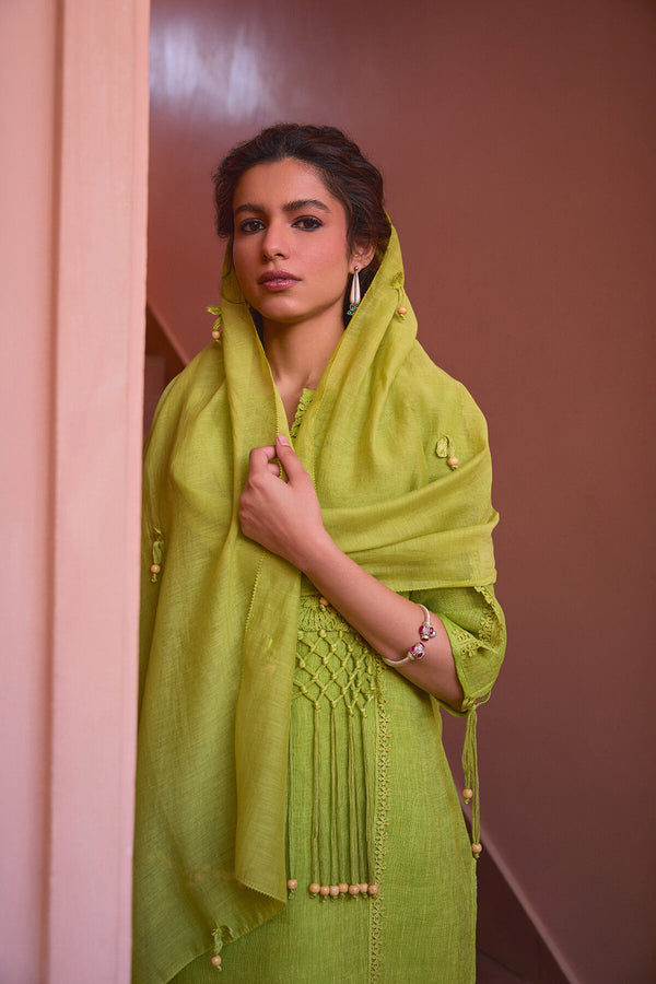 The Shiri Dupatta - Green