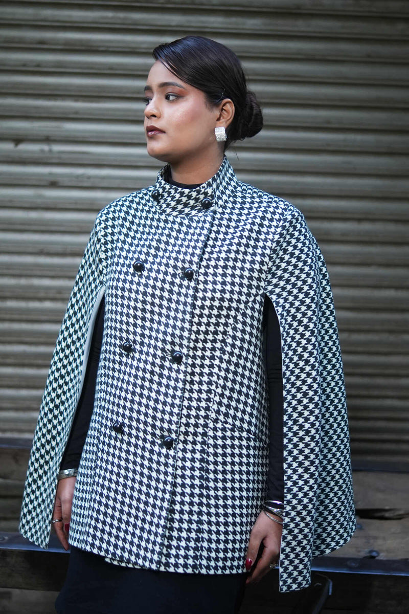 The Houndstooth Cape - Yell With Us