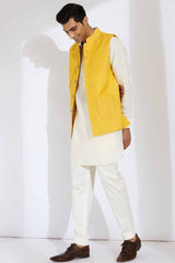 The Amber - Mustard Yellow Nehru Jacket | Yellwithus.com